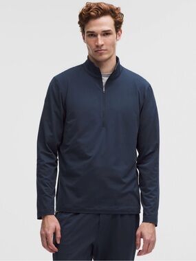 Men’s Lululemon Soft Jersey Half Zip Size Small True Navy Like Brand NEW